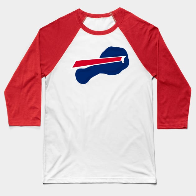 Bills wings Baseball T-Shirt by The Letters mdn